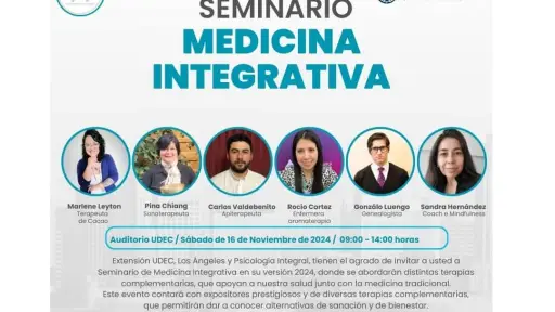 Seminario buscará destacar los beneficios de las terapias complementarias en la salud de las personas