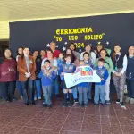 Los niños y niñas en la ceremonia \'Yo Leo Solito\'., La Tribuna