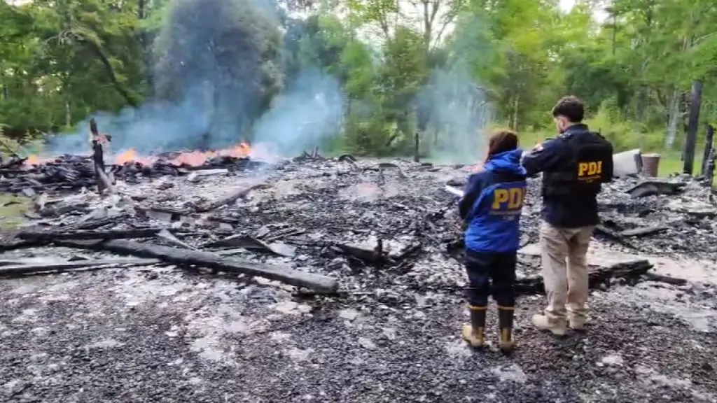 Atentado incendiario en La Araucanía, PDI