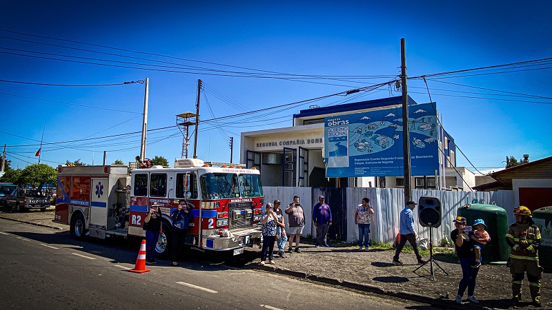 Cuartel de bomberos en Coihue / Cedidas