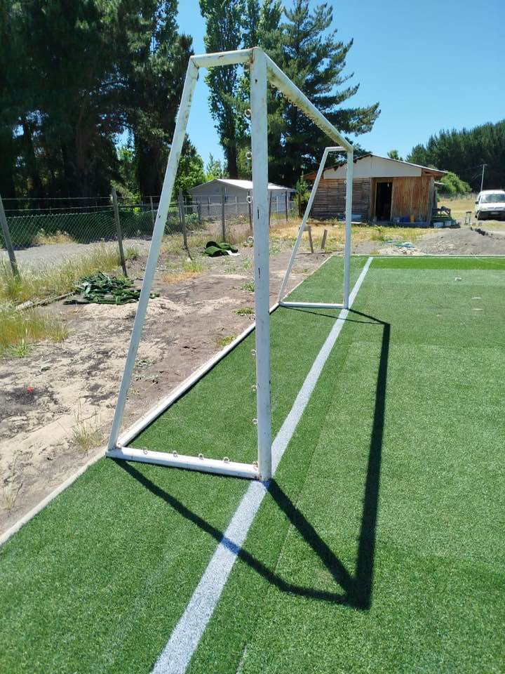 En el sector Campo Alegre está instalado el recinto en el que ya asoman las nuevas canchas de fútbol / La Tribuna