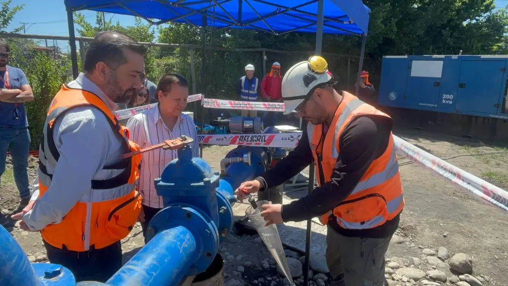 El agua asegura el recurso a los vecinos de San Carlos Purén., MOP