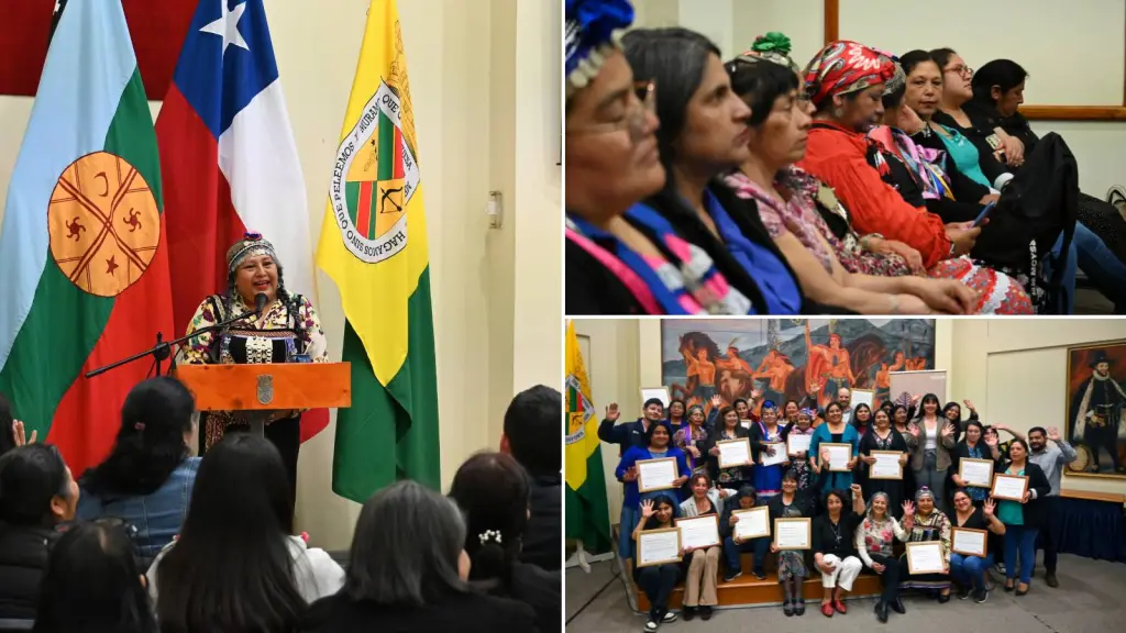 Emprendedoras mapuches se gradúan de la “Escuela de Negocios de Mujeres Indígenas” en Cañete, Cedida