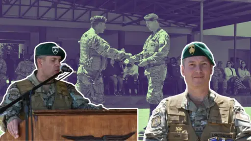 Cambio de Mando en el Destacamento de Montaña N° 17: Coronel Lauriani entrega el cargo al teniente coronel Lazo