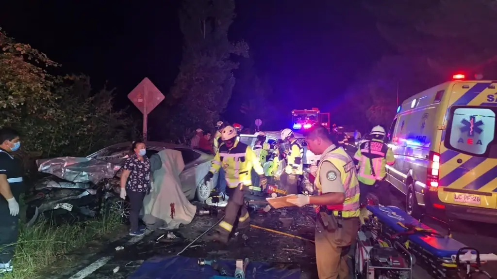 La fotografía muestra la magnitud del accidente el sectr Quinel de Cabrero., Fanpage Quillón al Día