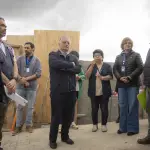 Visita a obras del Cecosf Villa Génesis y posta El Durazno., Dirección Comunal de Salud Los Ángeles