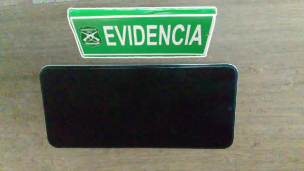 Carabineros logró recuperar el celular de la víctima., Cedida