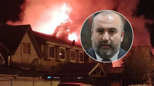 Estamos con ellos, los vamos a acompañar: Delegado Eduardo Pacheco tras incendio en Chiguayante