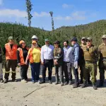 Autoridades y vecinos del sector Villamávida Alto Dibueno, ubicado en Florida, Cedida