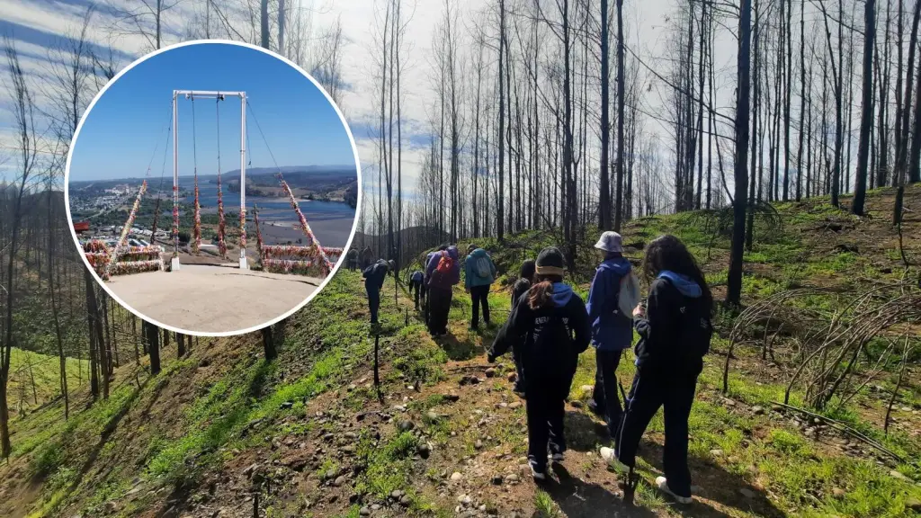 Voluntarios de Bomberos rescatan a mujer que se accidentó cuando hacía trekking en cerros de San Rosendo, La Tribuna