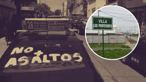AHORA: Brutal agresión a chófer de colectivo en Villa Los Profesores de Los Ángeles
