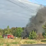 Emergencia camino a Maria Dolores, Foto: Cuerpo de Bomberos Los Ángeles 