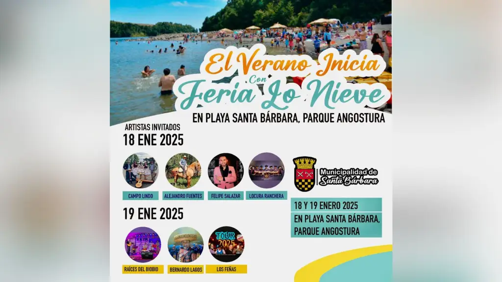 Información sobre el evento y parrilla de artistas.