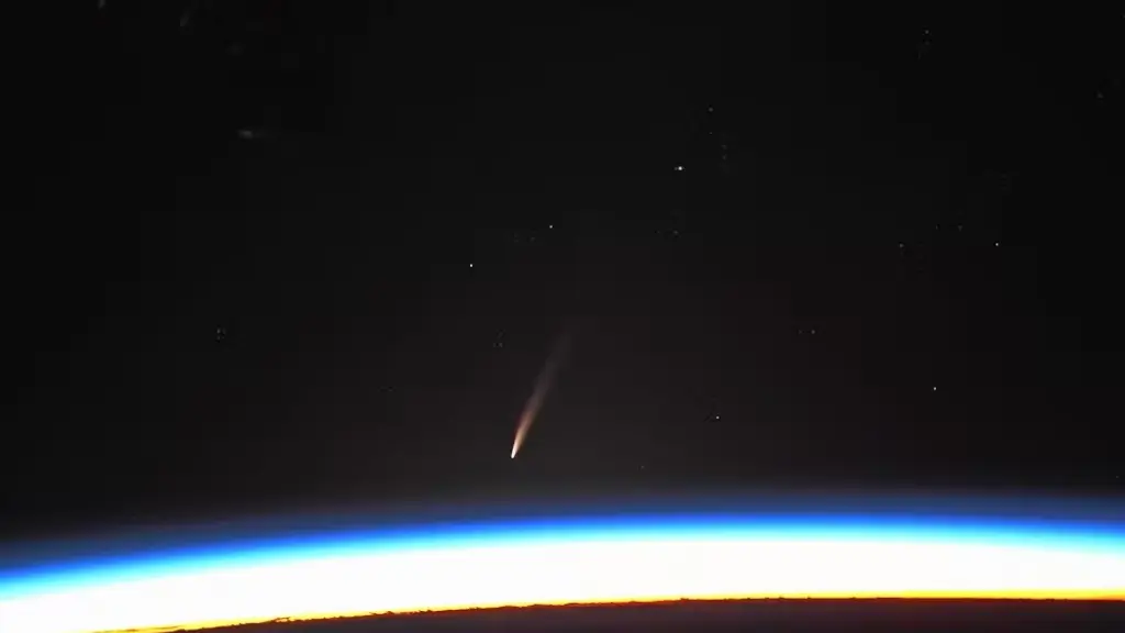 Imagen del cometa Atlas C/2024 G3 tomado por el astronauta Don Pettit , ISS. Don Pettit/ESA