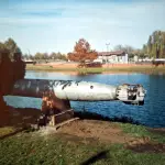 El torpedo cuando estaba en la laguna Esmeralda., La Tribuna