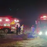 Emergencia en Villa Génesis, Cuerpo de Bomberos Los Ángeles