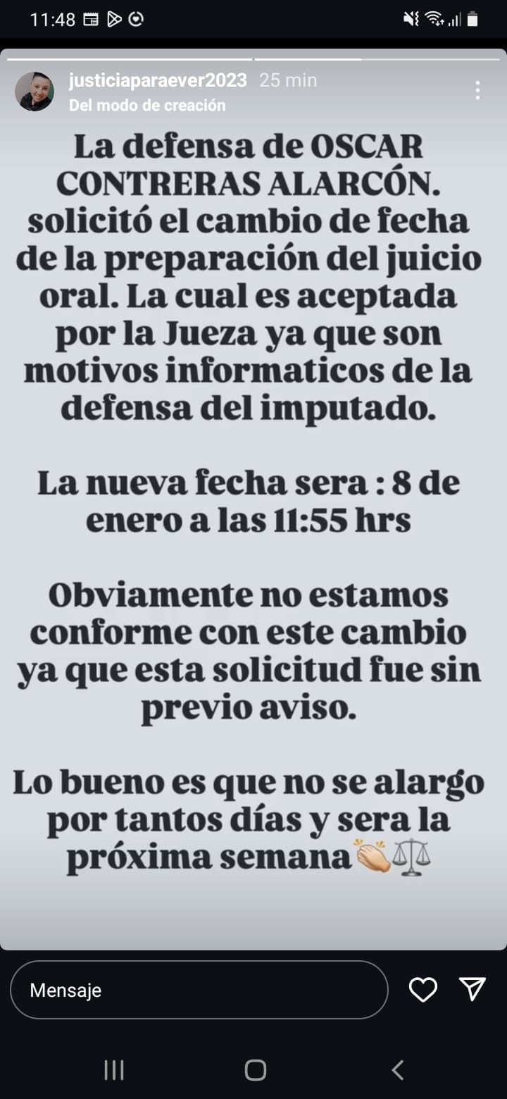 Reacción familia / justiciaparaever2023