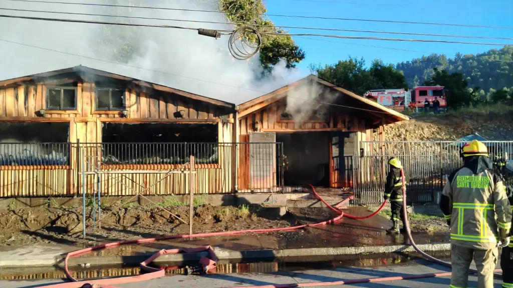 El incendio se registró durante la mañana de este miércoles., Cedida