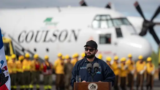 Presidente Boric en Los Ángeles: No habrá impunidad para autores de incendios forestales 