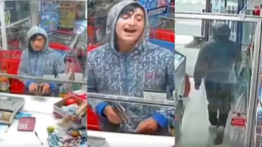 Disculpe tía: Ladrón armado se arrepintió de robar y compró  pesos en dulces en Valdivia