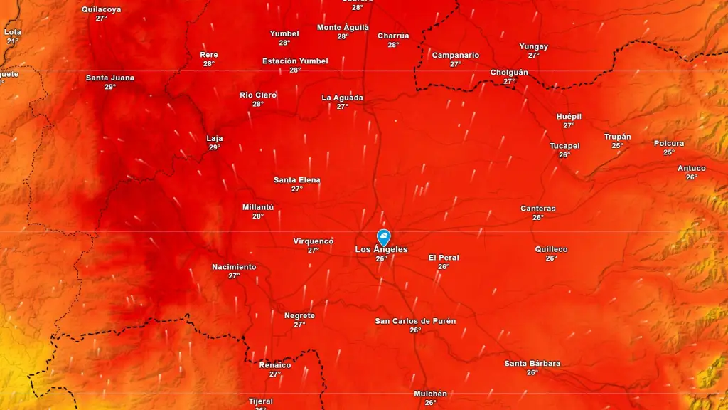 Temperaturas altas en Los Ángeles