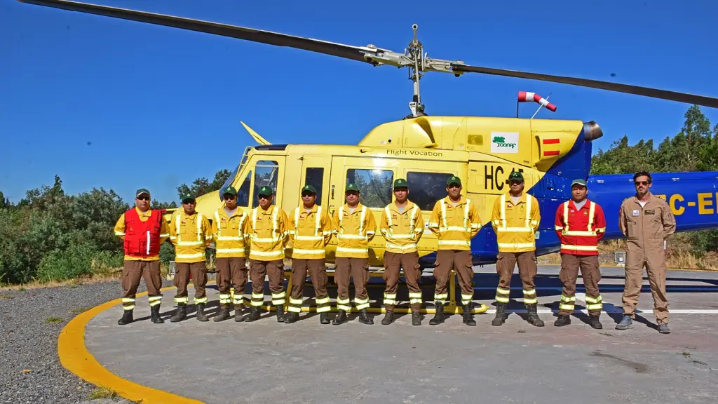 Parte del equipo de Brigadistas de la Base Duqueco de Conaf., La Tribuna