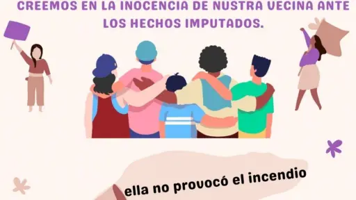 Ella no fue: Comunidad de Los Sauces se une para apoyar a mujer detenida por causar incendio