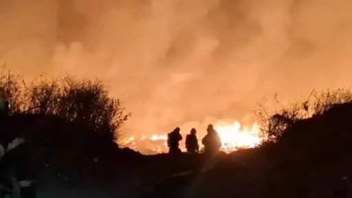 Ahora: Incendio de gran magnitud afecta corralón municipal en San Pedro de la Paz