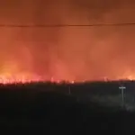 Incendio by pass Camino A Nacimiento, La Tribuna