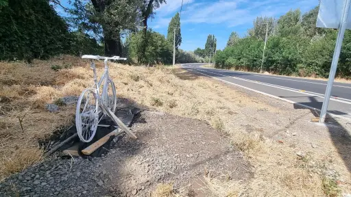 Ciclistas de Los Ángeles rinden homenaje a Alejandro Nova y exigen mayor seguridad vial 