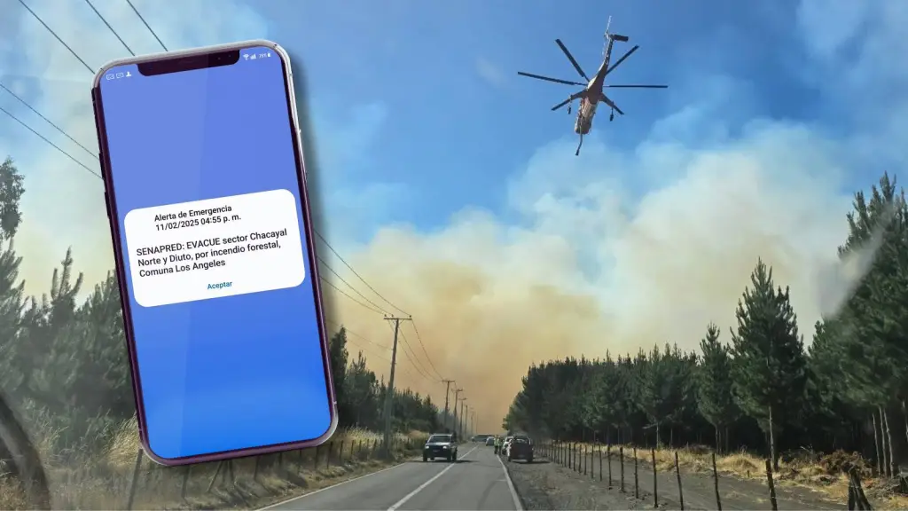 Senapred explica alcance y limitaciones de la alerta SAE durante incendios en Biobío, La Tribuna/Cuerpo de Bomberos de Los Ángeles