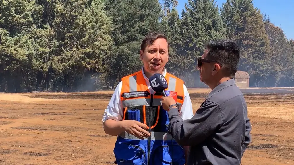 Entrevista con el delegado provincial, Javier Fuschlocher y combate de incendios forestales en Mulchén. , Diario La Tribuna