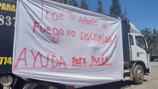 Recolección de ayuda para afectados por incendio en Purén