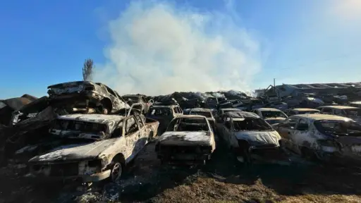 Más de 400 autos quemados en incendio en San Pedro de la Paz