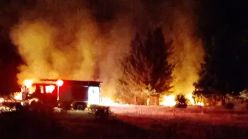 Incendio de pastizales afectó a sector de Villa Peluca en Antuco