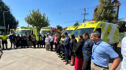 Refuerzan red asistencial de la provincia de Biobío con cuatro nuevas ambulancias