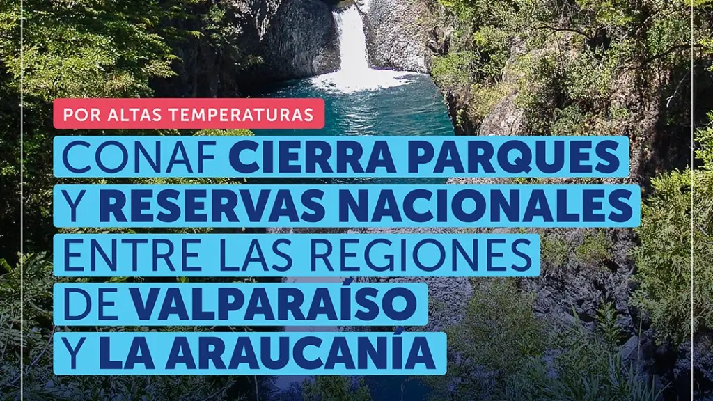 Parques y reservas del Biobío cerrados por ola de calor extrema y riesgo de incendios forestales, Cedida