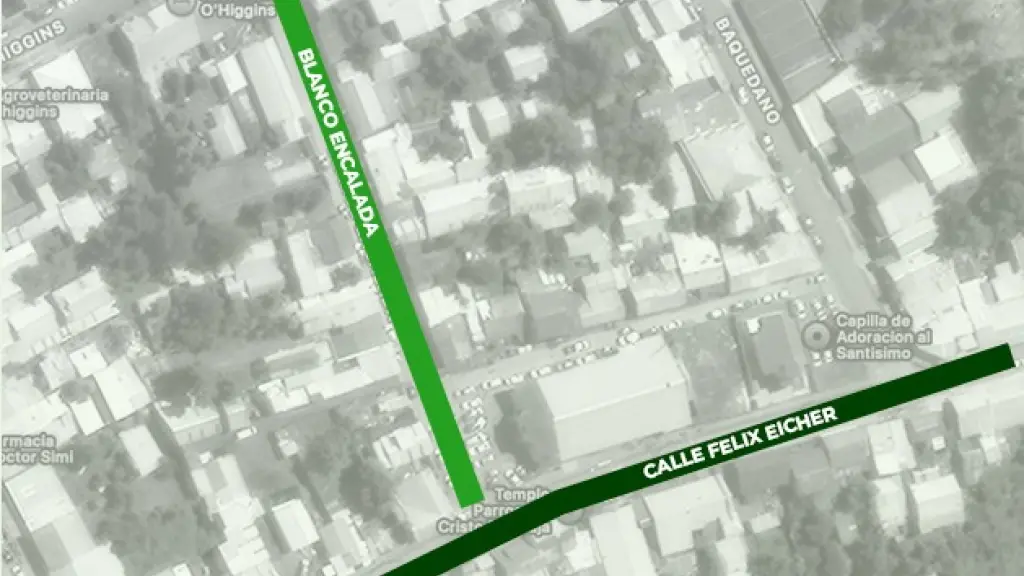 Corte de calle en Laja