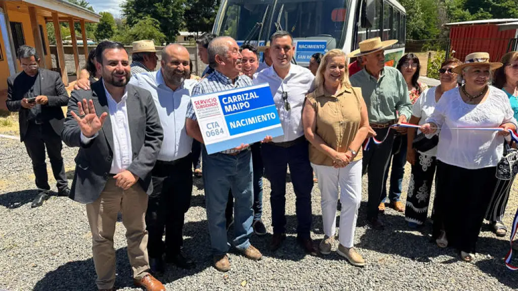 Tras 10 años sin transporte: Nacimiento inaugura nueva red de transporte público para zonas rurales , Ministerio de Transportes