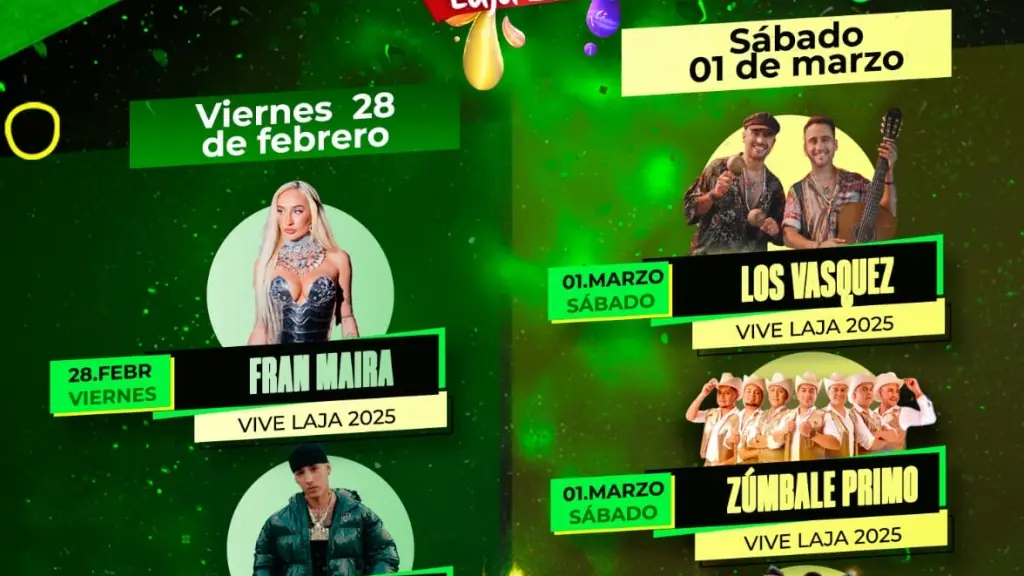 Cartelera Vive Laja 2025.