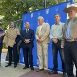 Los máximos dirigentes de Socabio y de la Asociación de Rodeo Bío Bío, además de autoridades y colaboradores, participaron en la presentación realizada ayer en plaza de Armas de Los Ángeles.