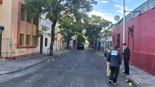 Balacera en el centro de Santiago deja dos heridos 