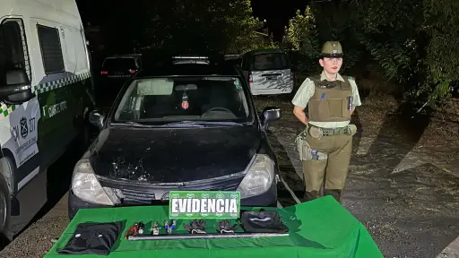 Persecución contra delincuentes termina con la detención de banda criminal de Mulchén