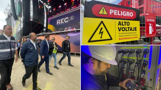 Autoridades fiscalizan instalaciones eléctricas del Festival REC 2025 en Concepción