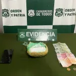 El operativo se desarrolló al interior de un bus interprovincial, Carabineros