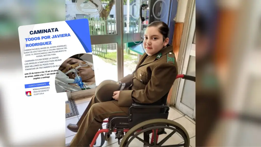 Javiera Rodríguez caminata a Santiago 