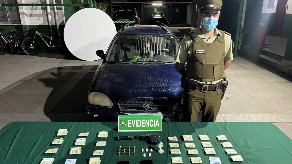 Incautación tras procedimiento policial., Cedida