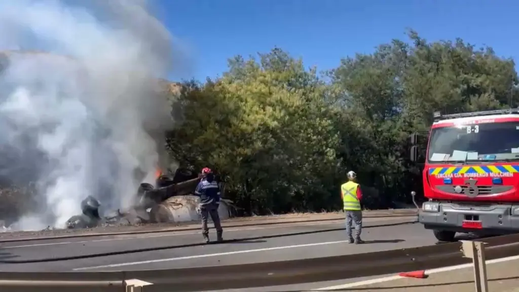 accidente ruta 5 Sur, internet