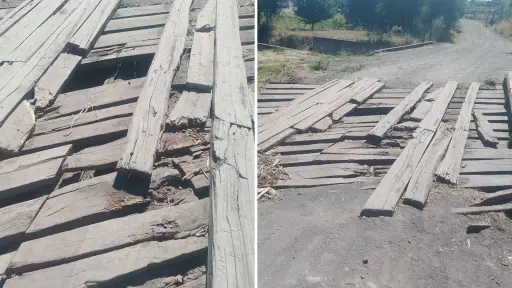Vecinos advierten grave deterioro de puente en sector Llano Verde: Viaducto sería de un privado 