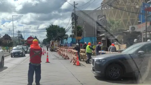 Fuga de gas en Av. Gabriela Mistral de Los Ángeles